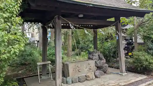 大木白山社の手水舎