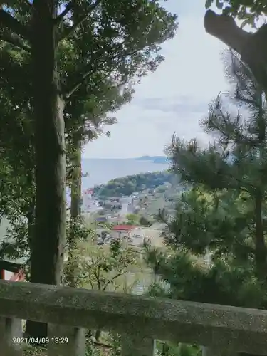 伊豆山神社の景色