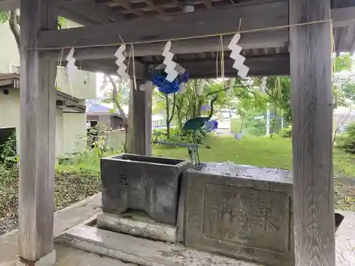 釧路一之宮 厳島神社の手水舎