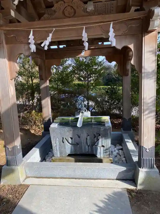鏡石鹿嶋神社 *安産・開運・勝利の神さま*の手水舎