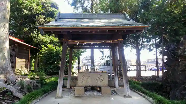 大井氷川神社の手水舎