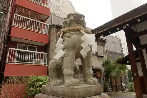 生國魂神社御旅所の狛犬