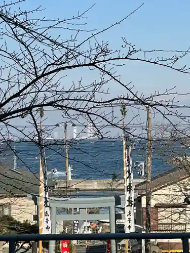 走水神社の景色