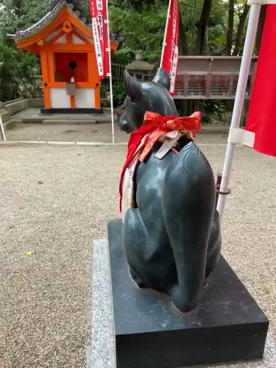 楠珺社(住吉大社末社)の狛犬