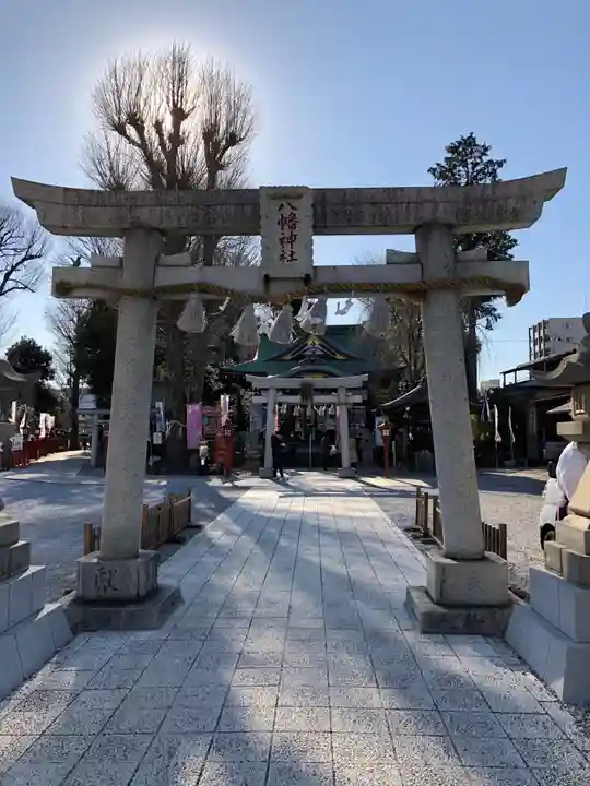 川越八幡宮の鳥居