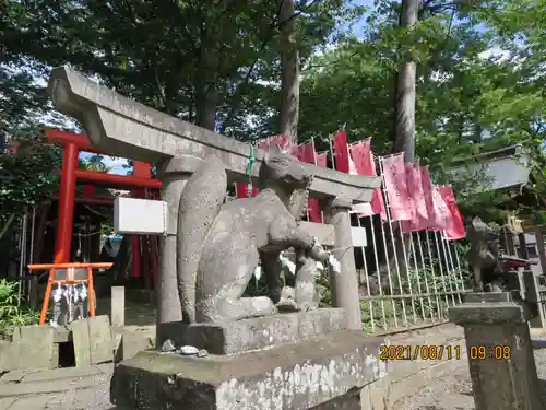 安積國造神社の狛犬