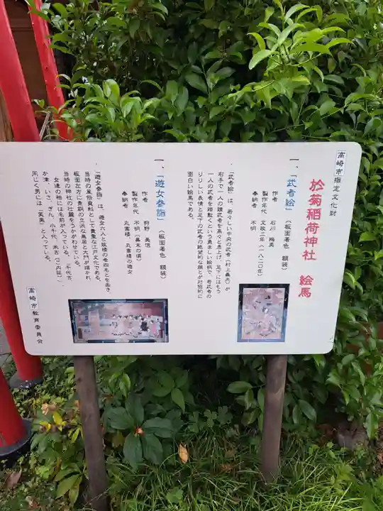 於菊稲荷神社(群馬県)