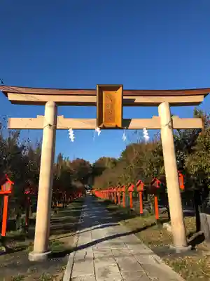 朝日森天満宮の鳥居