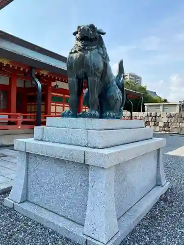 五社神社　諏訪神社の狛犬