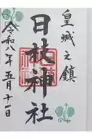 日枝神社の御朱印