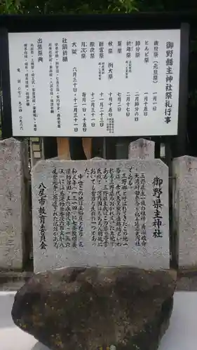 御野縣主神社(大阪府)