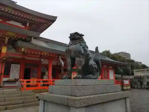 五社神社　諏訪神社の狛犬