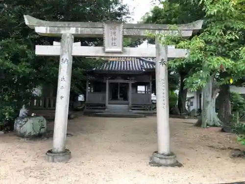 岸河神社の鳥居