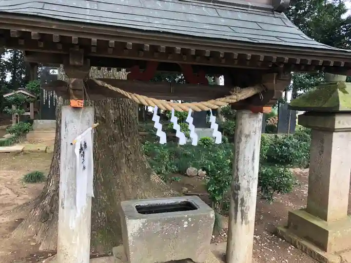 弓田香取神社の手水舎
