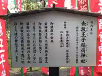 赤坂王子稲荷神社の歴史