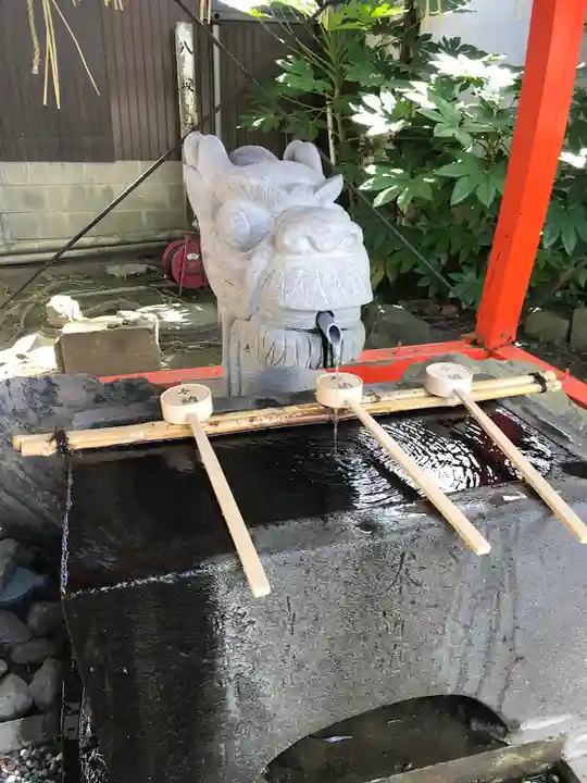 龍ケ崎八坂神社の手水舎
