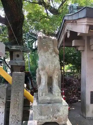 津田八幡神社の狛犬