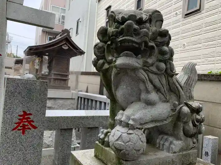 荻窪白山神社の狛犬