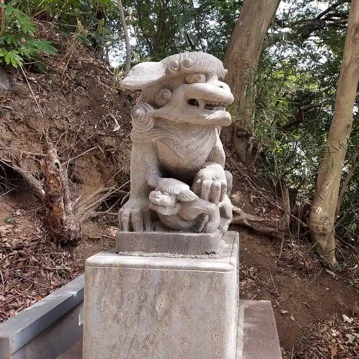 白旗神社(品濃白旗神社)の狛犬