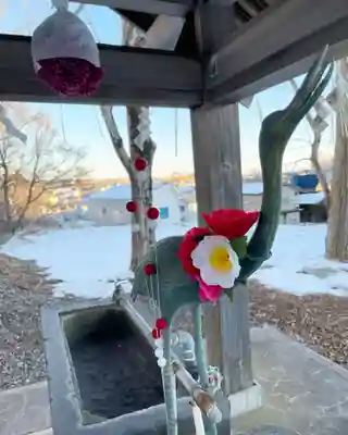 釧路一之宮 厳島神社の手水舎