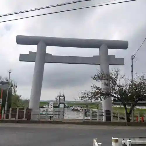 息栖神社の鳥居