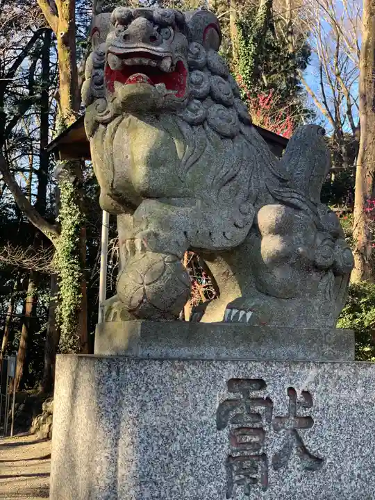 谷保天満宮の狛犬