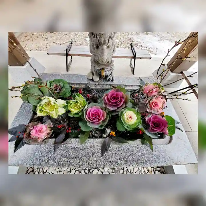 滑川神社 - 仕事と子どもの守り神の手水舎