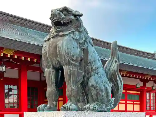 五社神社　諏訪神社の狛犬