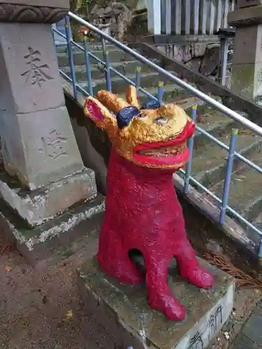 湯所神社の狛犬