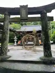 河内阿蘇神社の鳥居