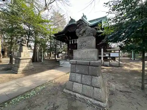 上石原若宮八幡神社の狛犬