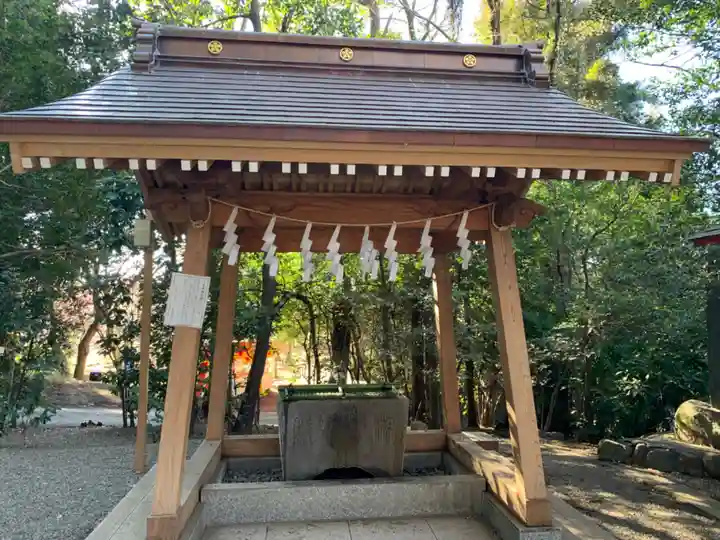 谷保天満宮の手水舎