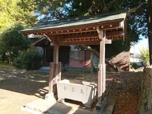 菱木野天神社の手水舎