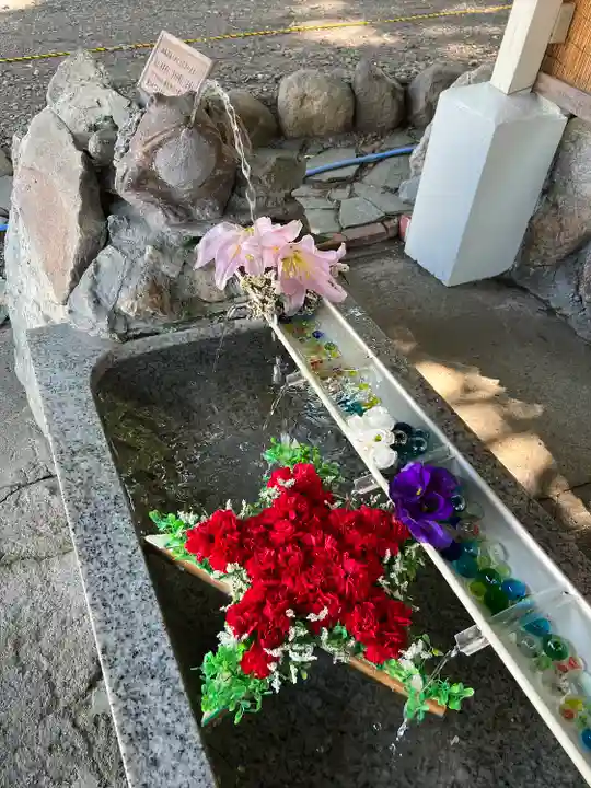 星置神社の手水舎