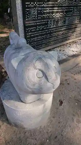 綱敷天満神社の狛犬