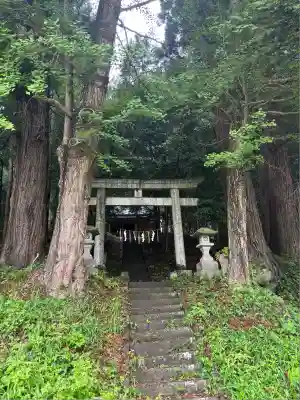 熊ノ木箒根神社の鳥居