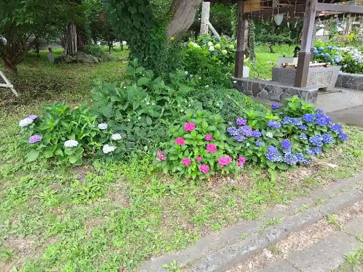 空知神社の庭園