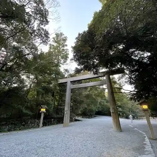 伊勢神宮内宮（皇大神宮）の鳥居