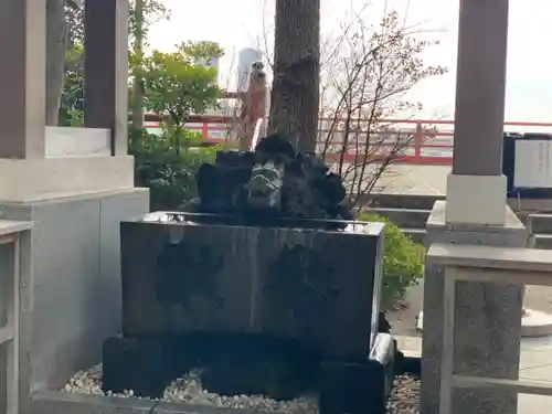 多摩川浅間神社の手水舎