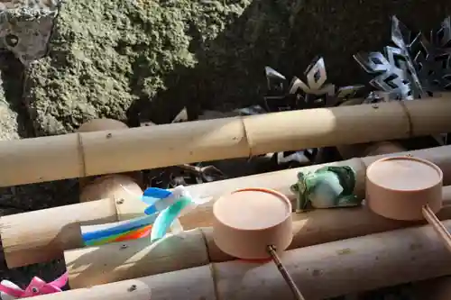 阿久津「田村神社」（郡山市阿久津町）旧社名：伊豆箱根三嶋三社の手水舎