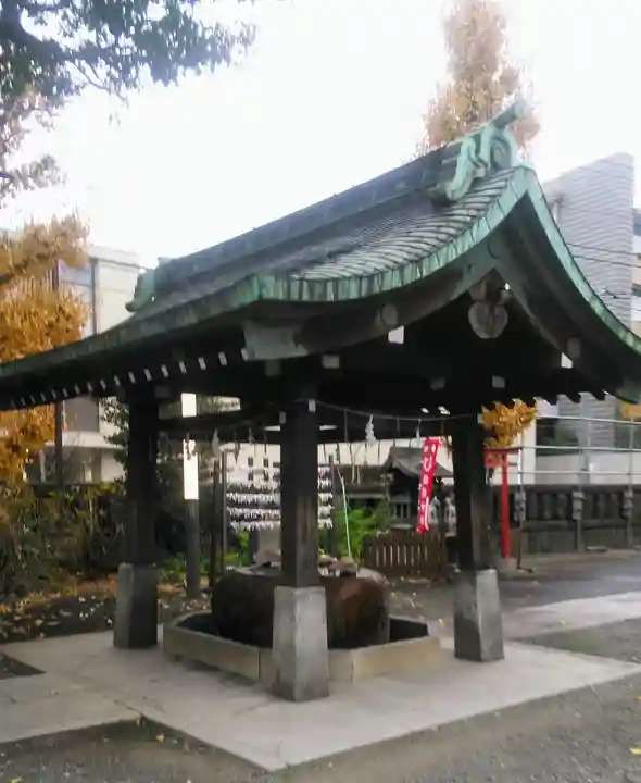 麻布氷川神社の手水舎