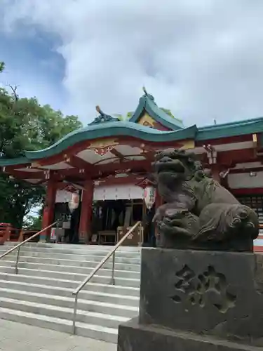 多摩川浅間神社の狛犬