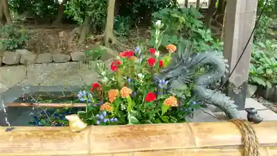 東海市熊野神社の手水舎