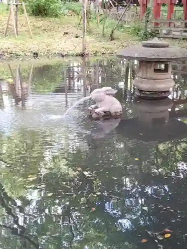 調神社の庭園