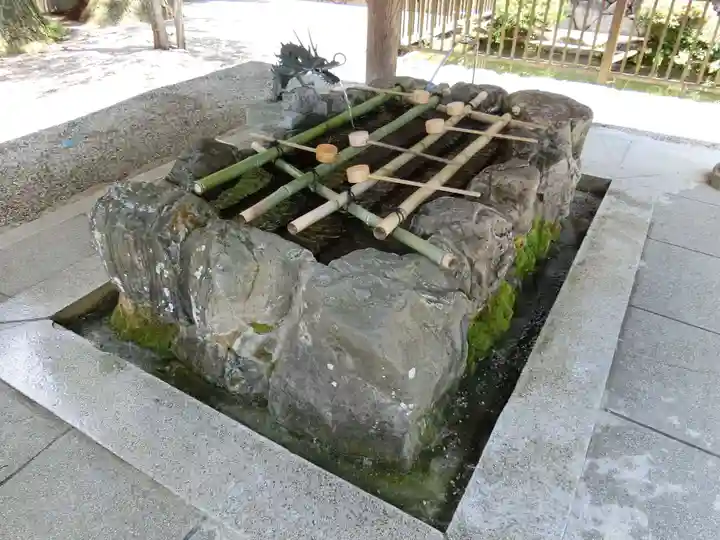 飛驒一宮水無神社の手水舎