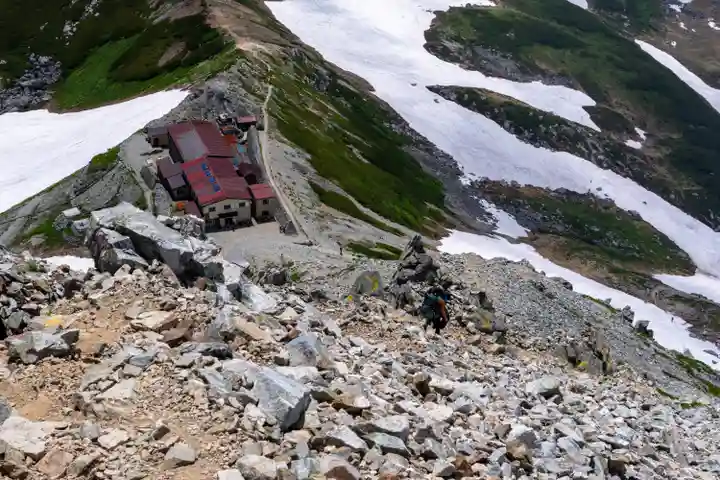 雄山神社峰本社の景色