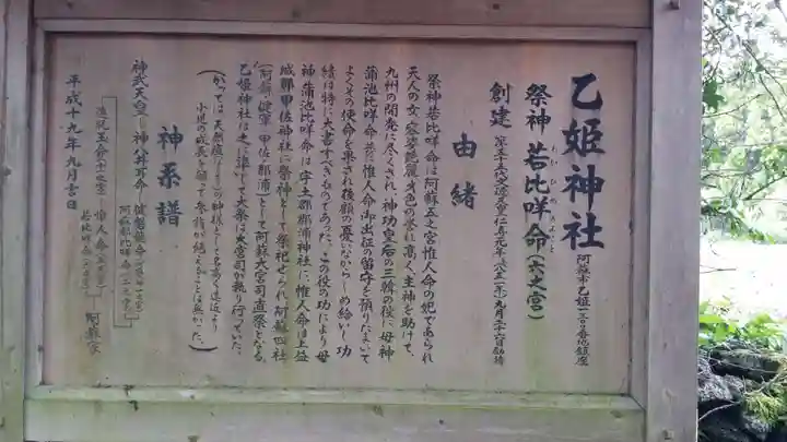 乙姫神社の御朱印