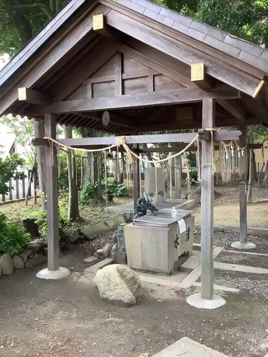 神明社(桜神明社)の手水舎