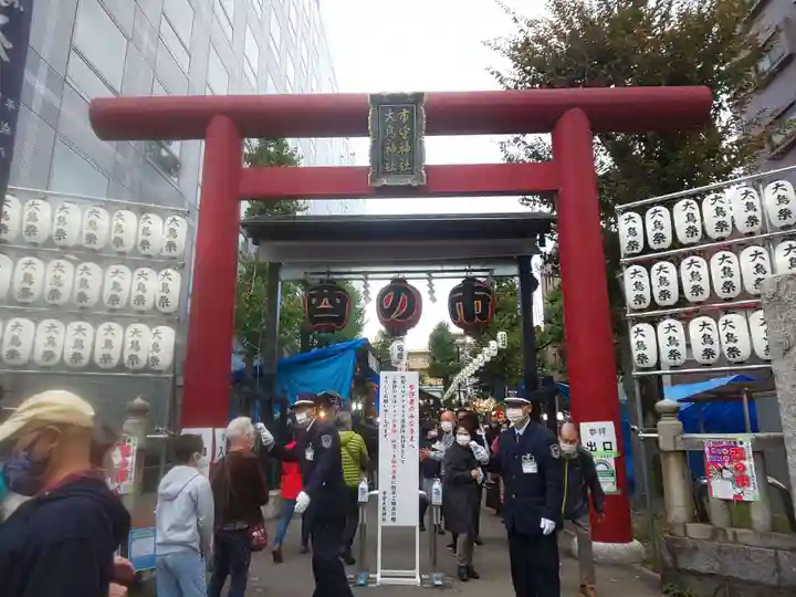 市守大鳥神社の鳥居