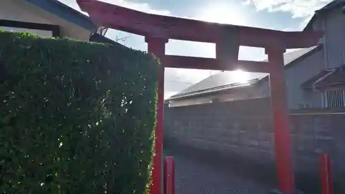 帳附神社の鳥居